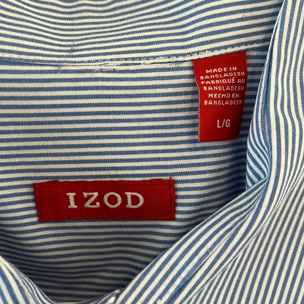 Izod dress shirt for men size large gently used